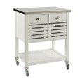 thumbnail image 1 of Fairfield White Kitchen Cart, 1 of 9