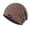 D-D, variant on Kelon Chunky Checked Knit Beanie, Reversible Baggy Snow Cap, Unisex Winter Warm Headwear, One Size Baseball Caps