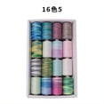 thumbnail image 1 of JUNWELL Variegated Colors Polyester Machine Thread 1000 Yards Each Rainbow Color All-Purpose Thread for Sewing  Rainbow Thread  Variegated Polyester Sewing Thread  Yards Spool Thread for, 1 of 7