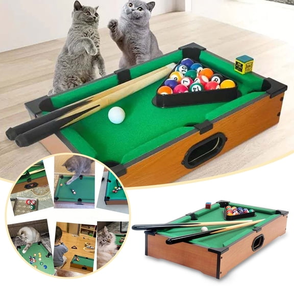 Mini Tabletop Billiards Set – Compact Sports Game for Home Entertainment, Precision Shooting Practice, and Friendly Competition, Space-Saving Pool Table Alternative