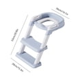 thumbnail image 4 of Asiento para Ir Al Baño para Silla Plegable para Ir Al Baño Taburete para Y Niñas (alfombrilla PVC Azul), 4 of 6