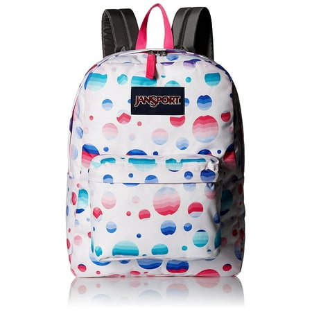 Jansport Girls Backpack - SuperBreak Backpack (Ombre Dot), Fabric By JanSport From USA