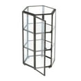 thumbnail image 1 of simhoa European Immortal Flower 3D Hexagonal Glass Flower Room Candleholder - Black, 1 of 8