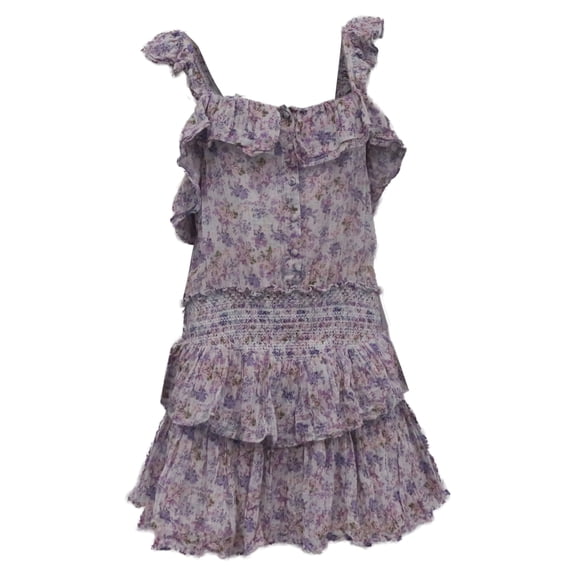 Pre-Owned LoveShackFancy Shanely Dress in Floral Print Cotton