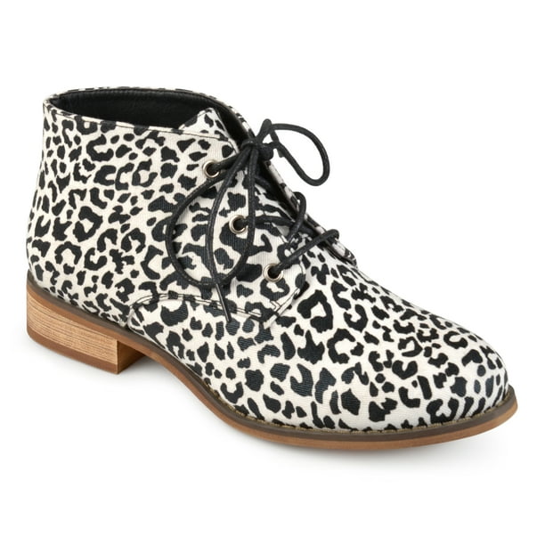 lace up stacked heel booties