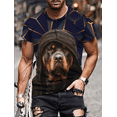 thumbnail image 3 of Camiseta con estampado de bandera americana para hombre, Camiseta cómoda informal de temperamento, ropa 3D, Top de playeras para hombre, 3 of 4