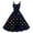 Dark Blue, variant on 2026 Valentine's Short Sleeve Ruffled Dress, Women's Love Heart Rose Flowy A Line Casual Sundresses Wine S