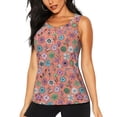 thumbnail image 3 of Goofa Color Flowers Printed Womens Workout Tops for Women Sleeveless Yoga Shirts Athletic Running Tank Tops Sleeveless Gym Clothes Workout Apparel-Medium, 3 of 9