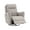 Chenille Velvet in Stone Gray, variant on MINCETA Power Recliner Chairs,Modern Upholstered 270 Swivel Nursery Rocker Glider Recliner for Living Room,PU Leather in Black