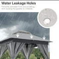 thumbnail image 5 of ToyKAKA Grey Fabric for Roman Canopy Ideal for Patio and Outdoor Shade, 5 of 6