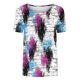 thumbnail image 3 of Camiseta de Manga Corta de Verano para Mujeres Delgada Moda Casual Impresa No Estructurada Cuello Redondo Mujer Manga Corta Tops Casual, 3 of 4