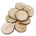 thumbnail image 1 of 20 Unids Rebanadas De Discos Sin Terminar Adornos De Árbol Círculos De Discos Para DIY Artesanía Artesanía -8cm / 20pcs BLESIY Rodajas de madera de pino, 1 of 8