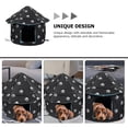 thumbnail image 5 of KAKOWELY Casa de invierno cálida para gatos y perros, cómoda cama para dormir, casa de felpa, jaula para mascotas, caseta para perros, 5 of 5