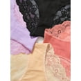 thumbnail image 5 of 4 Pack Sexy Underwear for Women Cheeky No Show Bikini Panties Lace Soft Seamless Ladies Hispter Briefs, 5 of 6