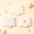 thumbnail image 2 of Balabala Girls 3-Pack Soft Cotton Briefs – Apple & Bunny Print Toddler & Kids Underwear, 2 of 6