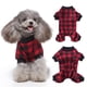 thumbnail image 5 of Pijama de poliéster para mascotas, suéter cálido de invierno para perros, transpirable (rojo, negro, a cuadros, L) Tmvgtek Para estrenar, 5 of 9