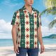thumbnail image 3 of Balery Christmas Snowflakes Plaid Camisas hawaianas de manga corta para hombre, camisas playeras de corte holgado, camisas de vacaciones con botones,Medium, 3 of 7