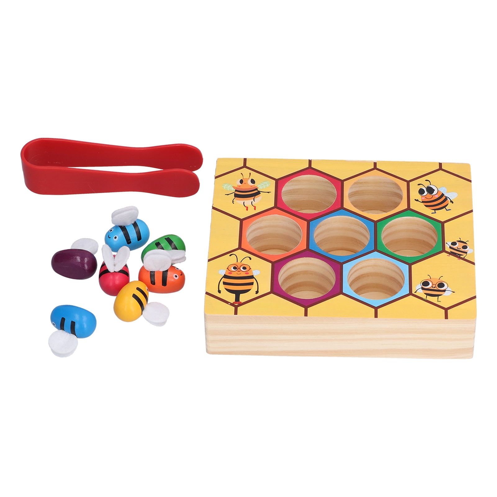 Jouet Éducatif De Tri De Couleurs – Piège à Abeilles En Bois – Motricité Fine Et Reconnaissance Visuelle – Dès 3 Ans – Pour Filles Et Garçons