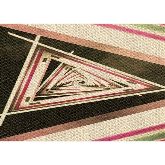 Ahgly Company Indoor Rectangle Patterned Blood Red Brown Area Rugs, 3' x 5'