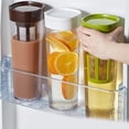 thumbnail image 4 of Jarra de agua con colador de té Capacidad de 1.1L Refrigerador Hervidor frío Tetera floreciente Bebida Jarra de agua para bebidas Cerveza fría Camping marrón Yotijar tetera grande, 4 of 6