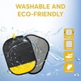 thumbnail image 6 of Pet hair removal glove for dogs and cats, electrostatic pet hair remover for laundry, couch, carpet, clothing, bed, car seat, furniture, reusable magic brush grooming tool, black, 6 of 6