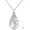 04-April-Daisy Flower, variant on 12 Birth Flower Urn Necklaces for Ashes 925 Sterling Silver Teardrop Urn Necklace Flower Cremation Jewelry with Funnel Filler Kit Ashes Necklace for Women Human
