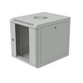 thumbnail image 2 of NavePoint 15.75 in Wall Mount Network Cabinet, 6U, Glass, Gray, 2 of 6