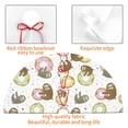 thumbnail image 7 of Cauagu 48" Christmas Tree Skirt Donut Sloth Pattern Christmas Tree Decorations Tree Mat for Xmas Decorations Occasion Holiday Home Decor -48", 7 of 7