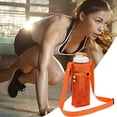 thumbnail image 6 of Farfi Strong Bearing Water Bottle Bag with Shoulder Strap Non-slip Hands Free Breathable Fine Mesh Water Bottle Carrier for Outdoor (Rose Red), 6 of 13