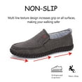 thumbnail image 4 of Mens Canvas Loafers Lightweight Breathable Walking Shoes Comfortable Non-slip Driving Shoes Retro Casual Fashion Gray 9 UK, 4 of 7