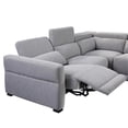 thumbnail image 4 of Steve Silver Isla Gray Tweed Fabric Power Reclining Sectional, 4 of 9