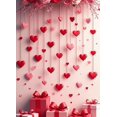 thumbnail image 4 of Heart Balloons Backdrop Background Wall Banner Valentines Day Party Decorations Romantic Celebration Event Decor Wedding Photography Prop, 4 of 4