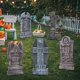 thumbnail image 2 of Lápidas de cementerio RIP de espuma de 17" (paquete de 5), adornos de lápida y 12 estacas de metal adicionales para decoración de patio Ormromra WRQX-531, 2 of 5
