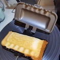 thumbnail image 5 of Máquina para hacer sándwiches para el desayuno, tostadora de perritos calientes, sartén antiadherente para freír panqueques con asa extraíble, 5 of 5