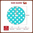 thumbnail image 2 of Fotbe Aqua And White Polka Dot Pattern Christmas Tree Skirt, Tree Skirts Plush Christmas Decorations, Christmas Tree Skirts Xmas Decorations Holiday Party Decor-36", 2 of 6