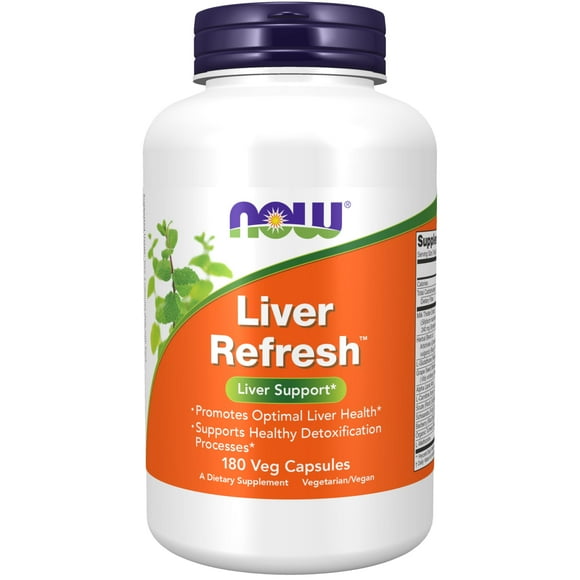 Suplementos NOW Foods Liver Refresh, 180 cápsulas vegetarianas