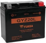 Yuasa GYZ20L Factory Activated AGM Maintenance Free 12V 20Ah Motorcycle Battery, 250 CCA (YUAM720GZ)