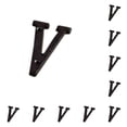 thumbnail image 3 of Letras de Metal Wosthever Decoración de Puerta Placa de Número de Casa Color Negro 10Conjunto, 3 of 6