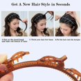 thumbnail image 5 of Plastic Comfort Double Layer Twist Plait Hairpin Hairbands Braided Hair band Styling Accessories for Women Girls, 5 of 5