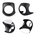 thumbnail image 4 of Universal Motorcycle Cafe Racer 7Inch Headlight Handlebar Fairing Windshield Kits for Sportster Bob, 4 of 5