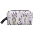 thumbnail image 2 of Uemuo Lavender Flowers Pattern Portable Toiletry Bags with Handle, Waterproof travel Make up Bags for Women, Large Capacity Travel Cosmetic Bags, 2 of 9