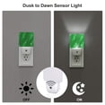 thumbnail image 3 of Honeii Shiny round green sequins Print LED Night Light with Light Sensor, Night Lights Plug Into Wall,Ideal for Bedrooms and Hallways-EU, 3 of 7