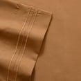 thumbnail image 2 of Madame Marie Contemporary Microfiber Bedroom Solid Color Bed Sheet Set California King - Mocha Chocolate, 2 of 2