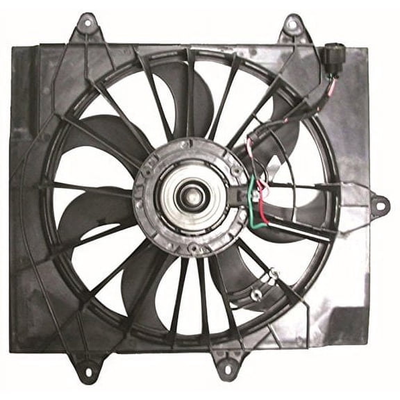 Dual Radiator and Condenser Fan Assembly - Pacific Best Inc. Fit/For CH3115144 04-05 Chrysler PT Cruiser 2.4L With Turbo