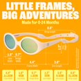 thumbnail image 2 of Gafas de Sol para Bebé BABY SUNNIES Polarizadas Ovaladas Durazno UV400, 2 of 8