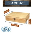 thumbnail image 3 of WE Games Old World Wooden Board Game 12 No. Flip Tiles & Dice, Natural Wood, 3 of 10