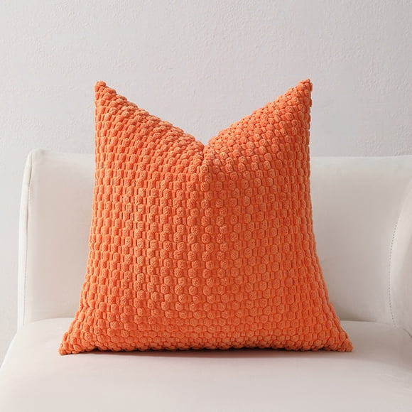 FHBVT Soft Weave Pillowcases Standard Size Breathable Face Friendly Pillow Shams Decorative Weave Pillow Case Covers for Elegant Bedroom and Home Decor 45x45cm Available in Multiple Colors