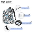 thumbnail image 3 of Saiise Sac à Dos pour Ordinateur Portable avec Impression de Ballon de Soccer - Bretelles Réglables, Résistant à l'Eau, Grande Capacité, Design Élégant, Unisexe pour École, Bureau, Voyage-Petit, 3 of 5