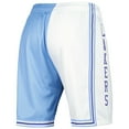 thumbnail image 3 of Men's Mitchell & Ness Powder Blue/White Los Angeles Lakers Hardwood Classics 1996 Split Swingman Shorts, 3 of 3