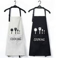 thumbnail image 2 of 1Pcs Simple Printed Kitchen Apron , Cooking Home Cleaning Tools, 2 of 6